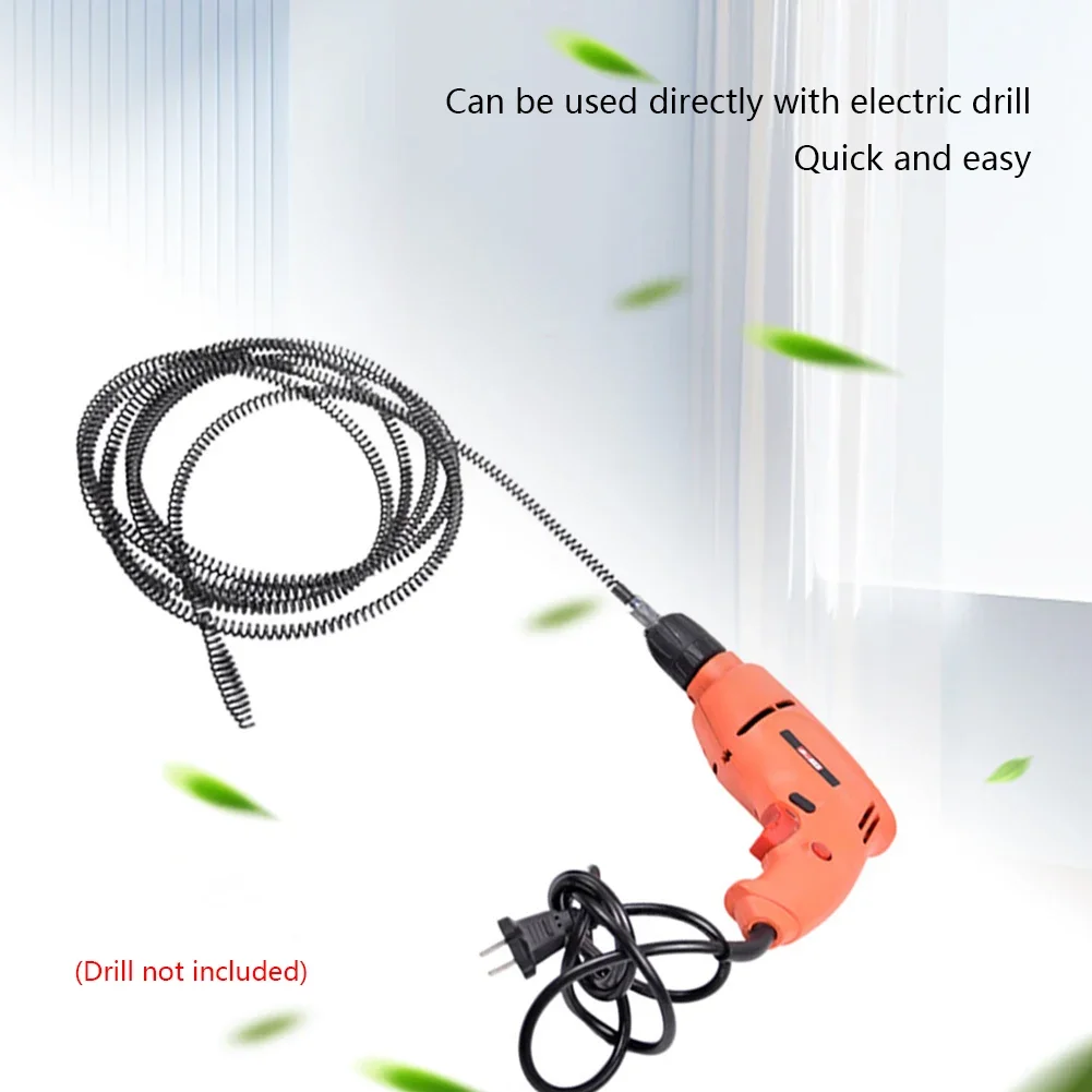 Sewer Unblocker 10 Meter Electric Drill Pipe Dredging Tool Spring Pipe Bathroom Kitchen Drain Cleaner Sink Clogged Remover