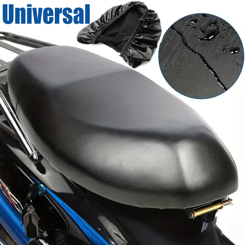 

Motorcycle Rain Seat Cover Universal Flexible Waterproof Saddle Cover Black 210D Dust UV Sun Sown Protect Motorcycle Accessories