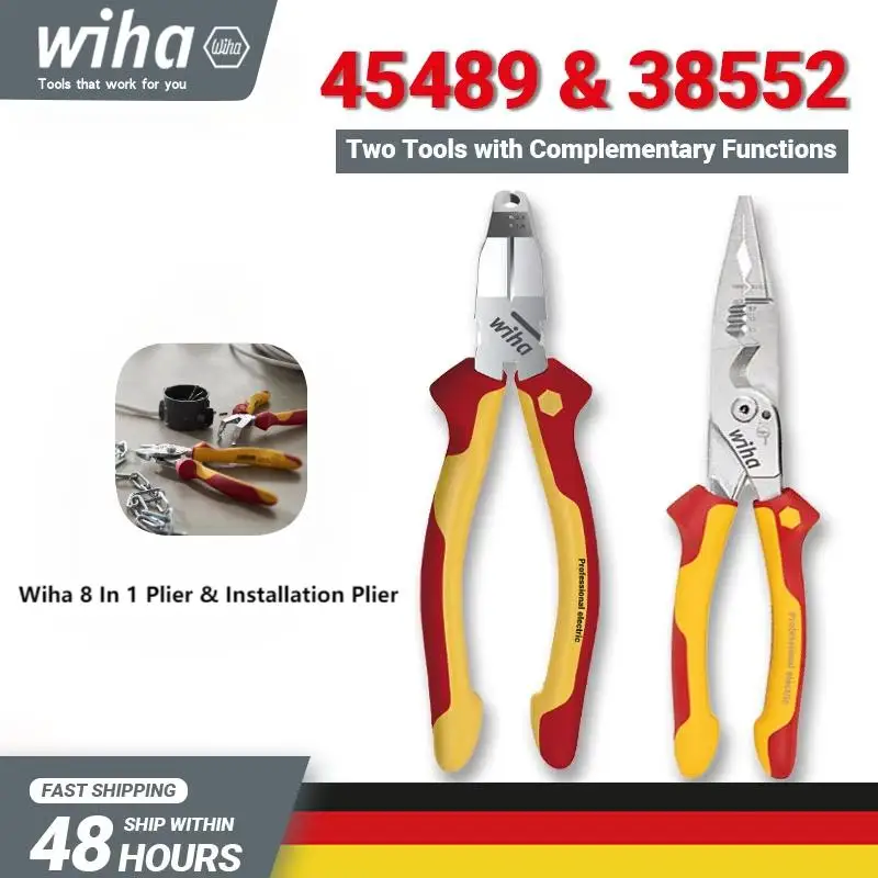 ZrgGea 6-in-1 Electrician Pliers - 9-Inch Needle Nose Pliers For Crimping, Stripping & Cutting - View #13