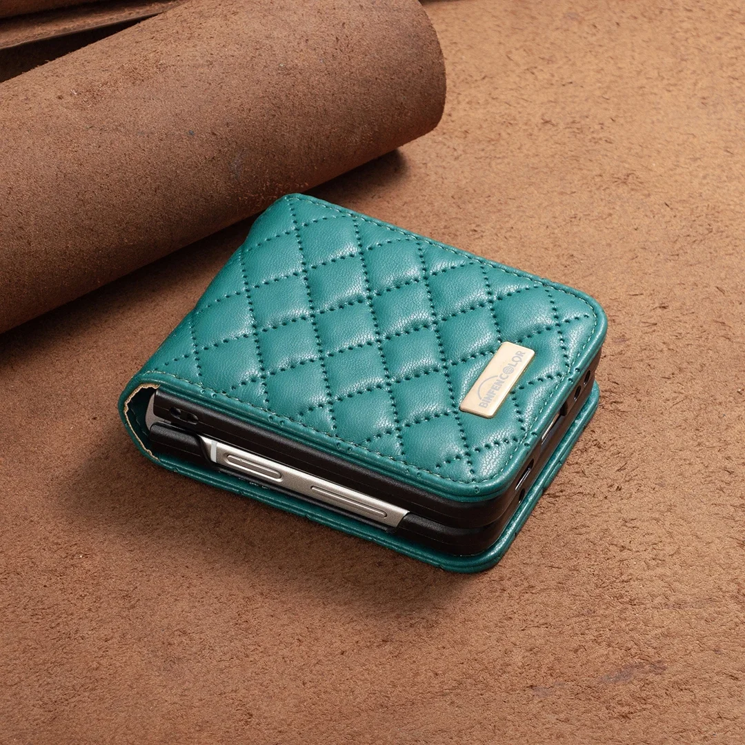 Luxury Leather Anti-Knock Protective Flip Phone Case