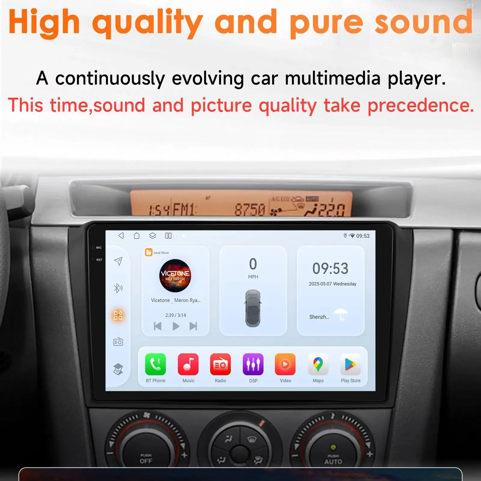 Radio para Auto Android 8G 128G para Mazda 3 2004-2009, Reproductor Multimedia, GPS, CarPlay Inalámbrico, 4G, Autoradio con Snapdragon 6115, Cámara 360° 2