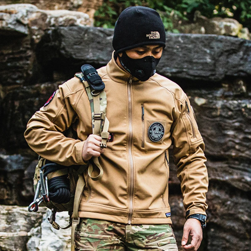 

Уличная городская Повседневная тактическая куртка, удобная мягкая Водонепроницаемая ветростойкая штурмовая тактическая одежда, мужская одежда