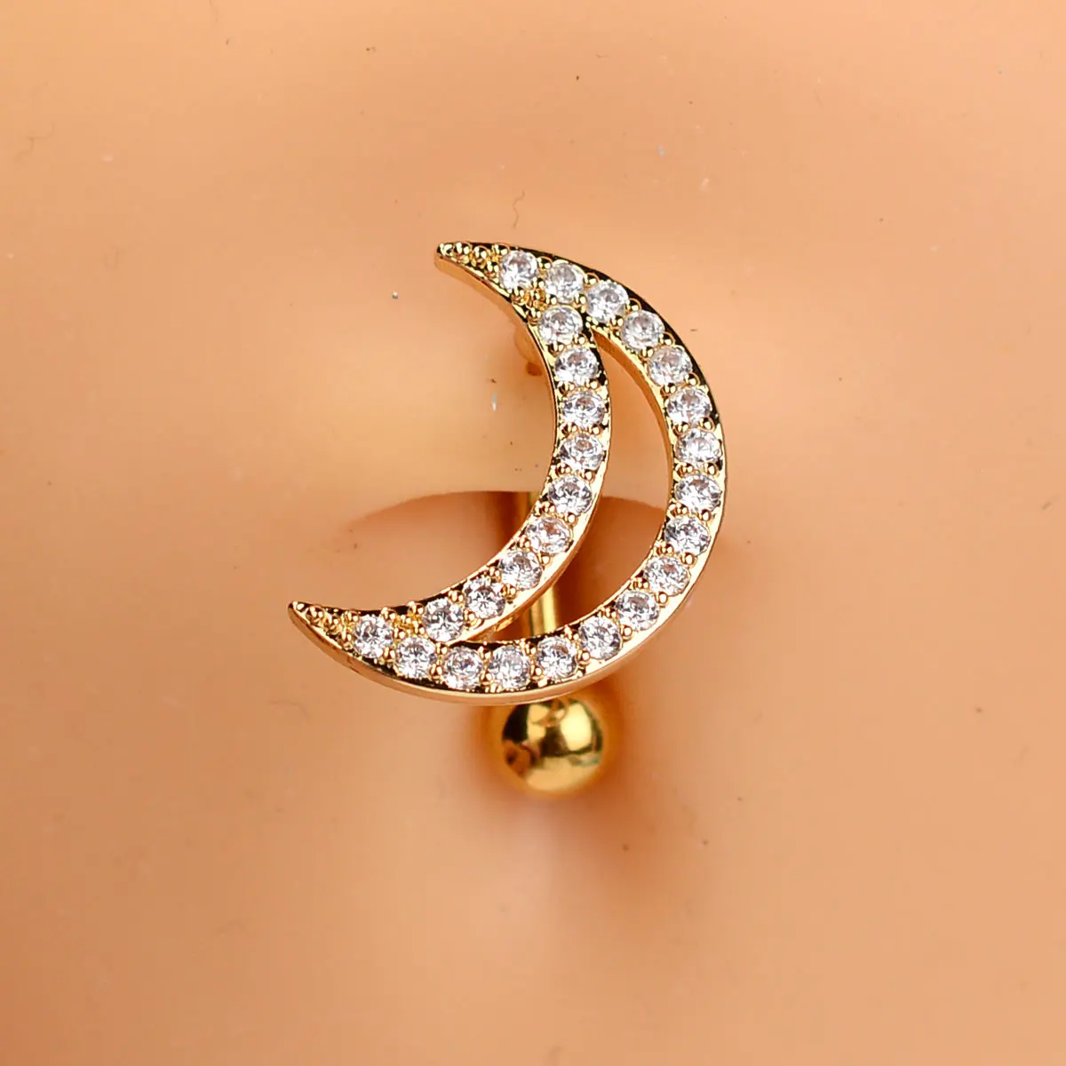 sannidhi 3pcs Belly Button Ring Stylish Golden Belly Button Ring for Women  Girls Stainless Steel Beaded Charm Price in India - Buy sannidhi 3pcs Belly  Button Ring Stylish Golden Belly Button Ring
