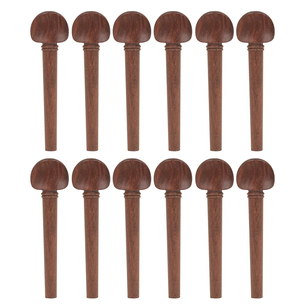 Description Picture 4 of item12 Pcs Oud String Shaft Ebony with Fish Eye Mahogany Ebony Oud Lute Tuning Shaft Replacement Parts s Musical Instrument