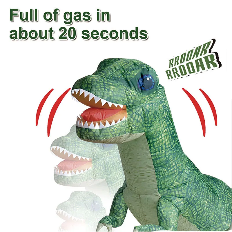Large Inflatable Remote Control Dinosaur RC Electric Walking T-Rex Toys for Kids Boys Girls Best Birthday Party Christmas Gifts 4