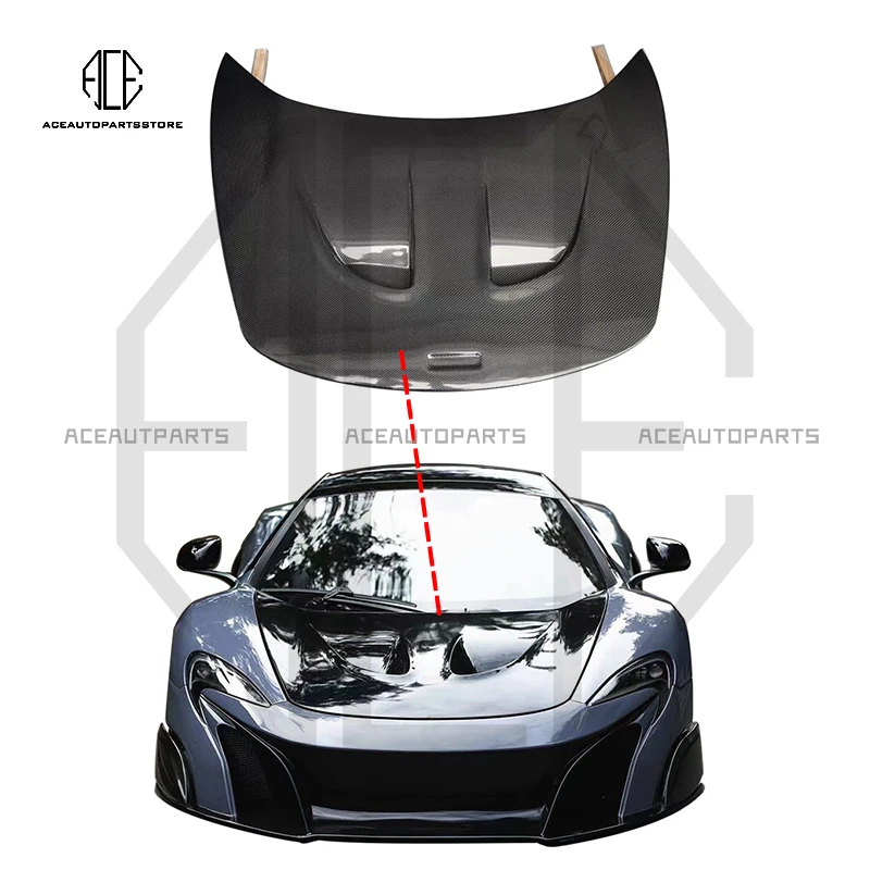 

Для 2012-2017 McLaren MP4-12C 650S крышка двигателя из углеродного волокна P1 Стильная крышка капота автомобильные аксессуары FRP крышка капота для 650s