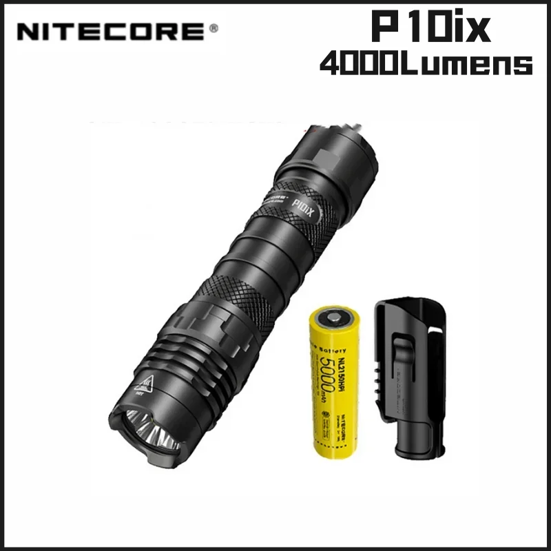 

NITECORE P10ix High-Powerful Flashlight 4000Lumens 4 x CREE XP-L2 V6 LED Rechargeable LED Lantern With 18650 5000mAh Battery