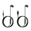 3.5mm Single Side Earbud Headsets With Mic Type C Connector Wired Earphones Soft Silicone In-Ear Headset USB C Single Headphones 1