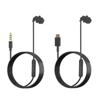 3.5mm Single Side Earbud Headsets With Mic Type C Connector Wired Earphones Soft Silicone In-Ear Headset USB C Single Headphones 1