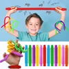 Fidget Toys Plastic Pop Tube Coil Children'S Creative Magical ToysCircle Funny Toys Early Development Educational Folding Toy 1
