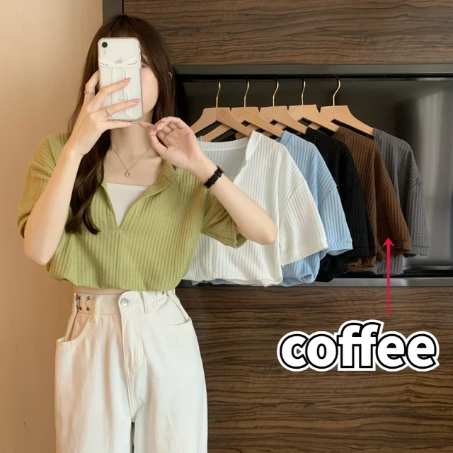 Fake 2 Pcs Short Sleeve T-shirts Women Casual Sweet Preppy Korean Style  Thin Summer Harajuku Crop Tops Mujer Ropa Elegant Chic - T-shirts -  AliExpress