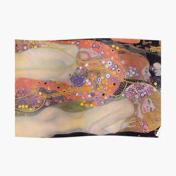 

Water Serpents Ii By Gustav Klimt Art Poster Mural Home Painting Decor Modern Wall Funny Room Decoration Picture Print No Frame