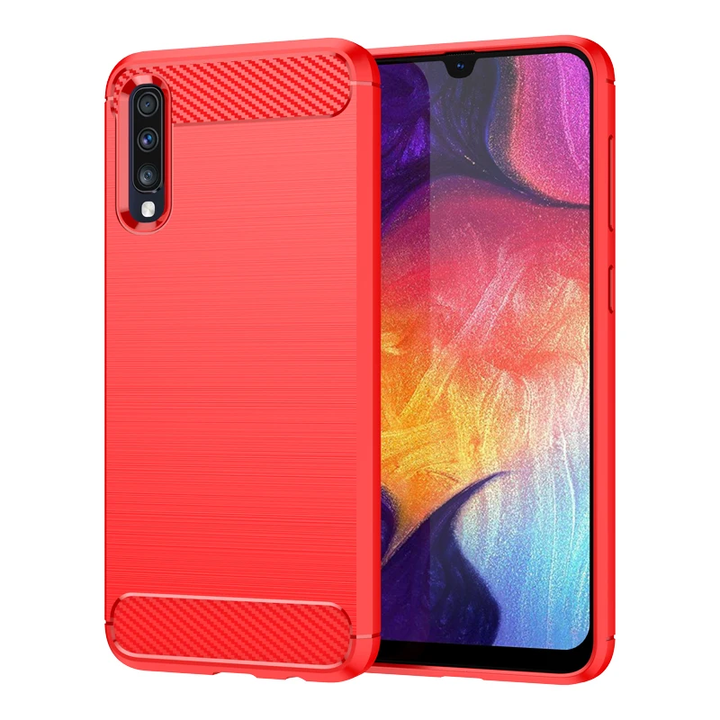 Carbon Fiber Shockproof TPU Bumper Case - Soft, Durable Protection