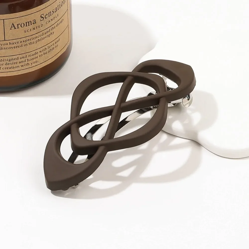 1/4 stücke Vintage Französisch Haarspange Clips für Frauen Mädchen Geometrie Kreuz Knoten Frühling Klemme Halb Hochsteckfrisur Haar Styling zubehör – Detail 13