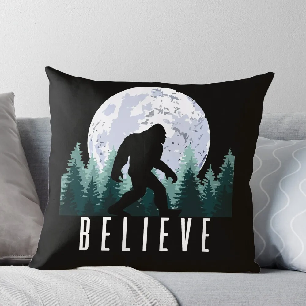 

Bigfoot Believe Sasquatch Throw Pillow luxury sofa pillows Cushion Cover For Sofa Cushion Covers For Living Room