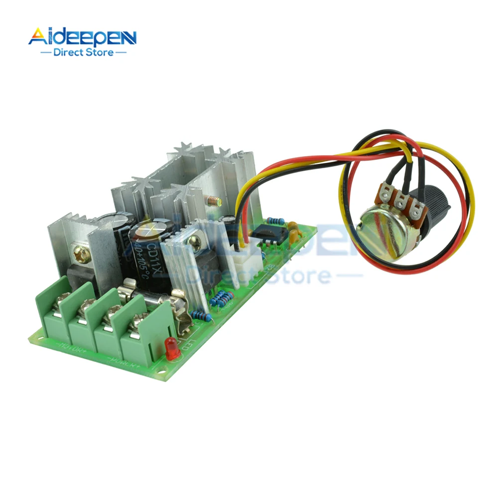 DC10-60V DC motor speed regulator 12V 24V 36V 48V High power drive module PWM Motor speed controller 20A current regulator