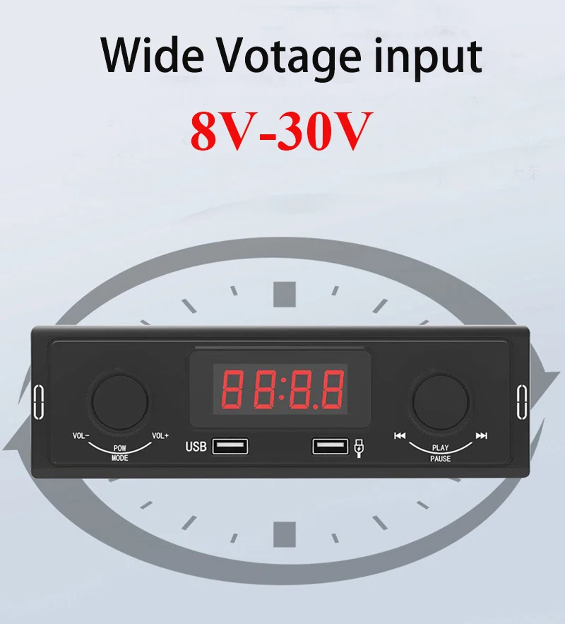 Tricycle FM Radio MP3 Player Bluetooth Car Stereo With USB Bluetooth LED display 24V For Agricultural Engineering Vehicles car multimedia player car radio car radio player car music player mp3 music player