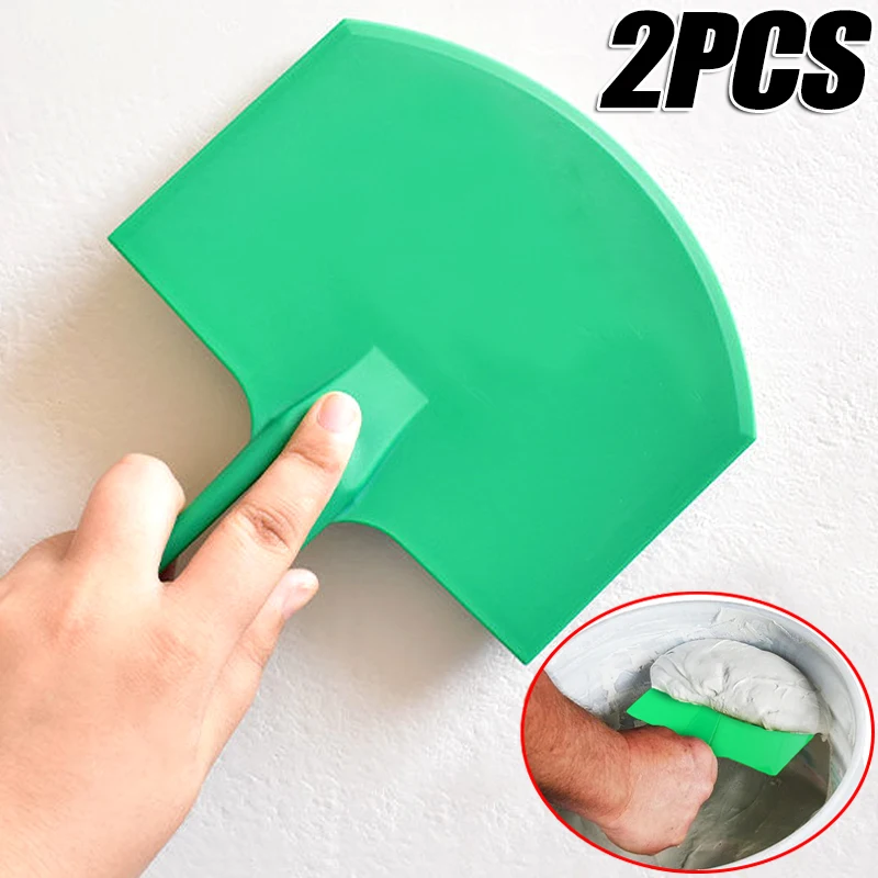 

2/1Pcs Curved Bucket Scoop Putty Knife Plaster Trowel Paint Scrapers Brushes Scraping Decals Patch Construction Applicator Board