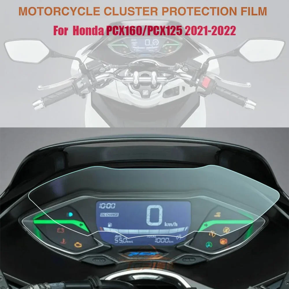 For Honda PCX160 PCX125  PCX 160 125 2021 2022 Motorcycle Instrument Cluster Scratch Protection Film Dashboard Screen Protector instrument cluster light shield protective film dashboard screen protector for honda nc700 nc 750 x 2016 2017 nc750x 750x 2021