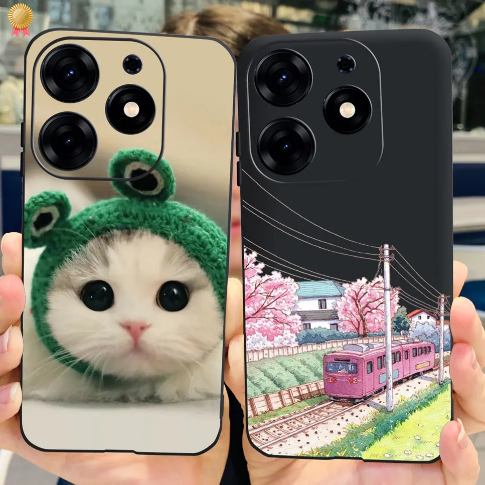 Clear Cartoon TPU Silicone Shockproof Back Cover