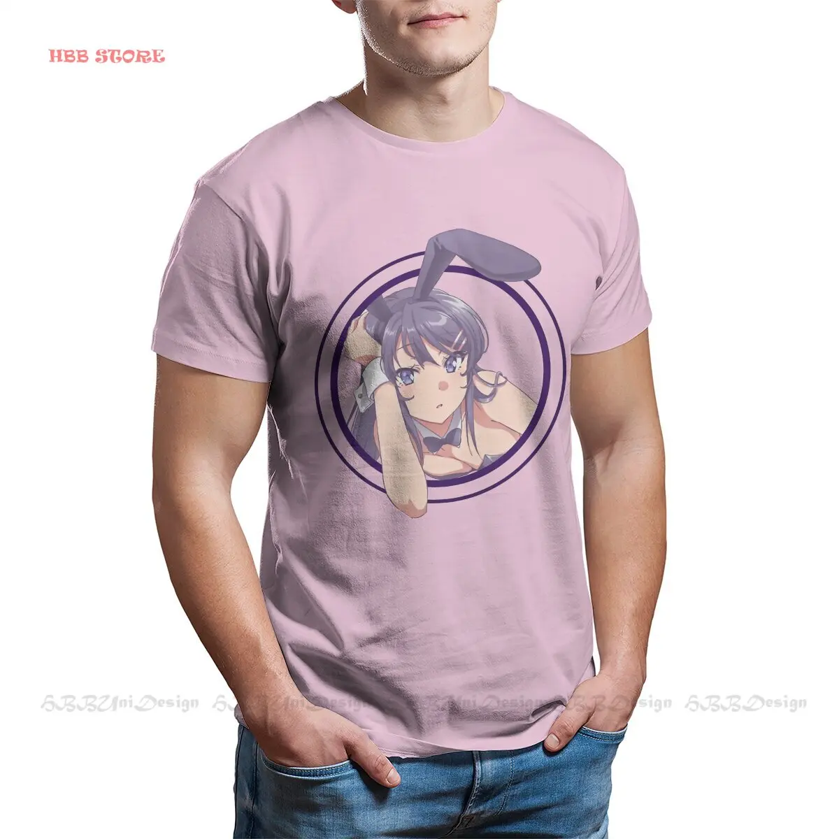 

Thinking TShirt For Men RASCAL DOES NOT DREAM OF BUNNY GIRL SENPAI Tops Style T Shirt Comfortable Print Fluffy Creative Gift