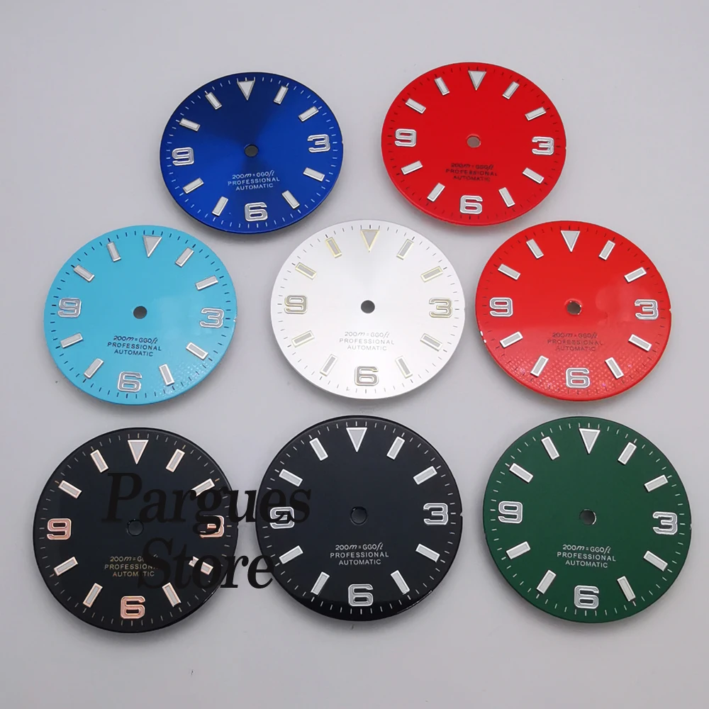 29mm luminous sterile watch dial suitable for nh35,nh36 Miyota 8215