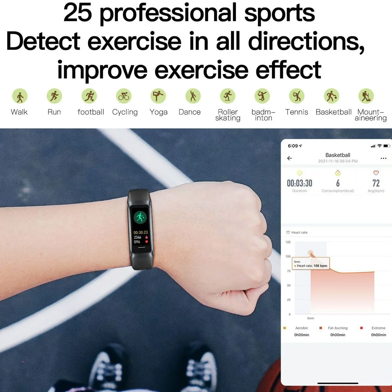 Amoled Smart Watch Smartwatch Band Donna Uomo Frequenza cardiaca Ossigeno nel sangue Impermeabile collegato Bracciale intelligente Sport Fitness Tracker - immagine 3