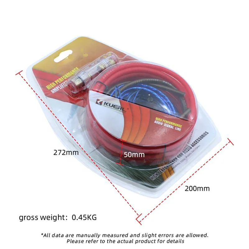 1200W Car Audio Speakers Wiring Kit 10GA Car Power Amplifier Wiring Kit 60 AMP Fuse Fuse Modification for Auto Vehicle Parts audio speaker wiring kit car amplifier wiring kit