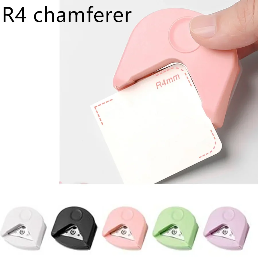 Paper Cutter Paper Punch Hole Punching Tools Circle Hole Punch Corner Cutter Corner Punch Fillet Cutting Tool R4 Card Rounded DIY Craft HandTool Office Paper Hole Trimmer Angle Punch Photo Die Cutter Scrapbook Cutter Corner Rounder R4