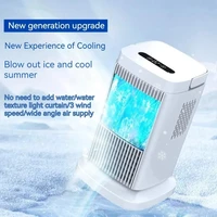 Ventilateur Rafraîchisseur d'Air Portable à Semi-conducteurs, Mini Climatiseur Personnel avec Refroidissement, Ventilateur de Bureau pour Maison, Bureau, Voyage, USB 4