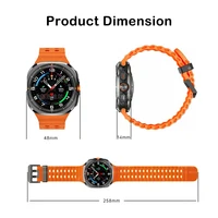 U8 Ultra Android Smart Watch 4G/5G SIM Card GPS WIFI AMOLED Rotating Camera Google Play Map Outdoor Smartwatch Men Women Kids 6