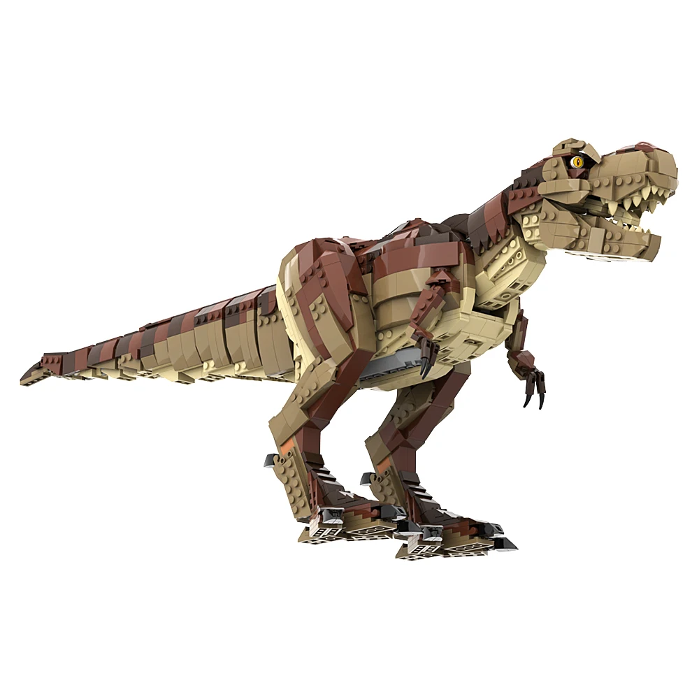 Moc Jurassic Tyrannosaurus Rex Building Blocks Dinosauri World Dinosaurs Park Tyrannosaurus Rex Model Bricks Kid Giocattolo Da Collezione