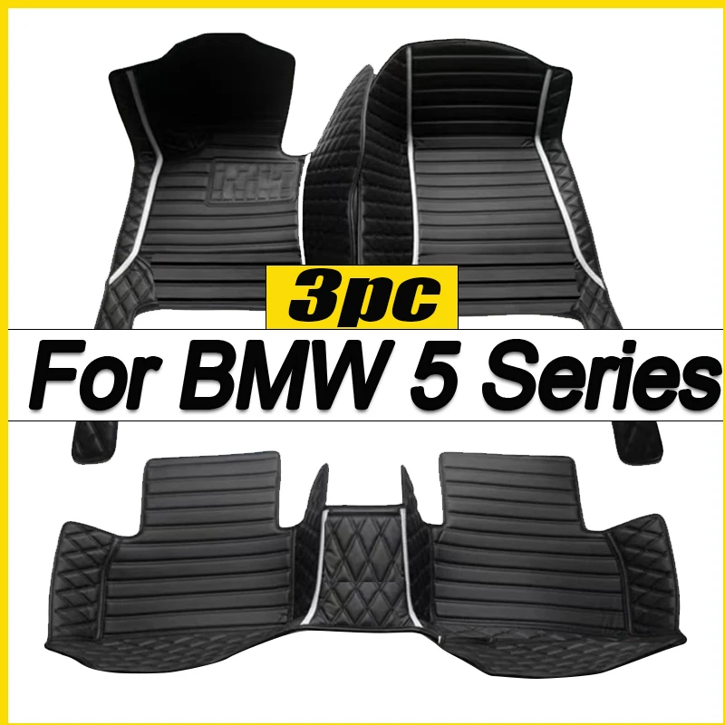

Car Floor Mats For BMW 5 Series G30 2017~2022 Carpets Luxury Leather Mat Rugs Anti Dirty Pad Car Accessories 520i 525i 530i 540i