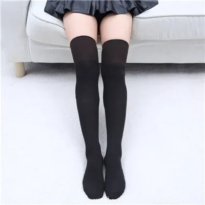 Streifenstrümpfe Mädchen Koreanische Japanische Kawaii Lolita Socken Muply Lässige Oberschenkelhohe Kniestrümpfe Damen Lange Socken – Detail 10