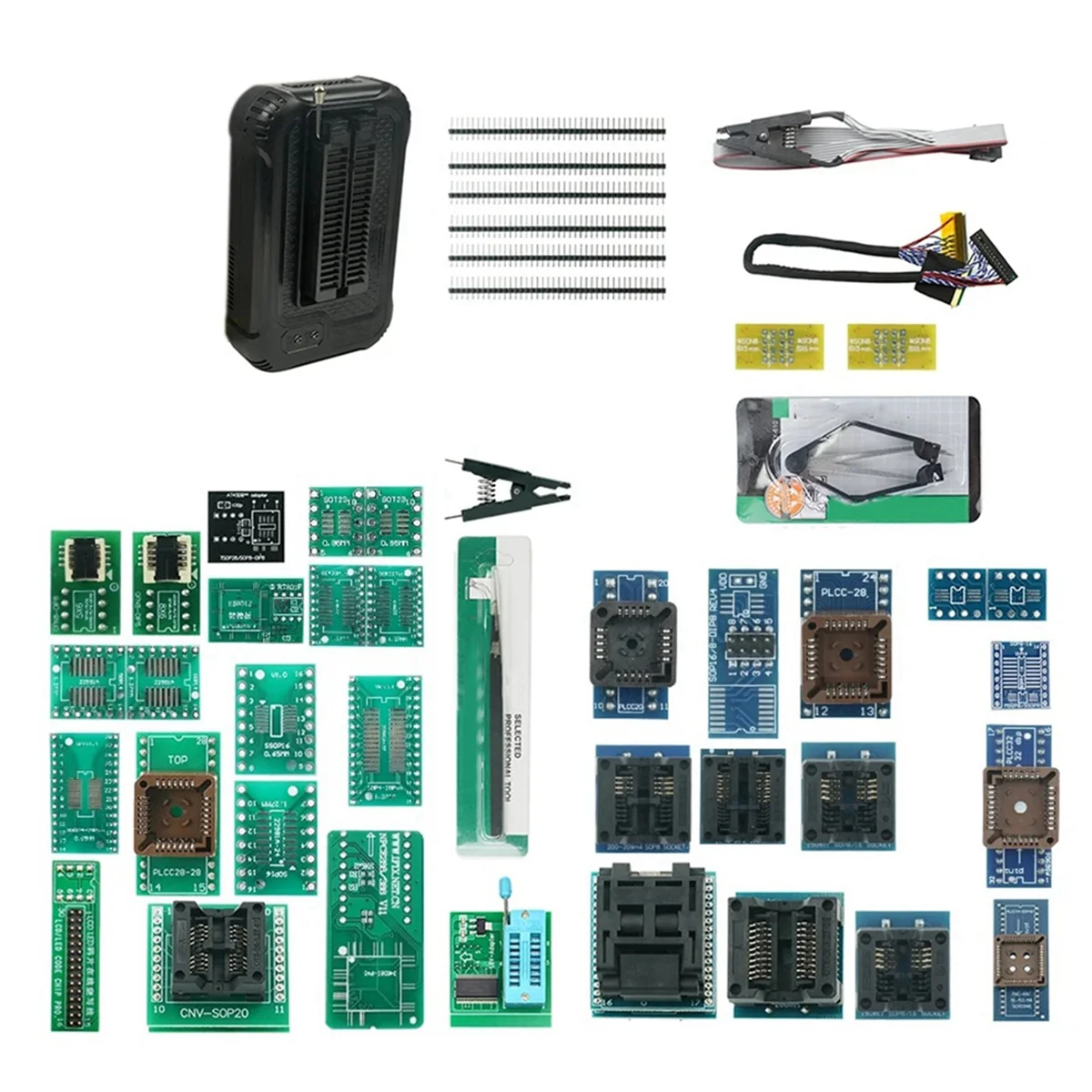 

Программатор T48 (TL866-3G) с поддержкой 31000 микросхем для SPI/Nor/NAND Flash BIOS MCU EEPROM AVR PIC 39, запчасти для замены