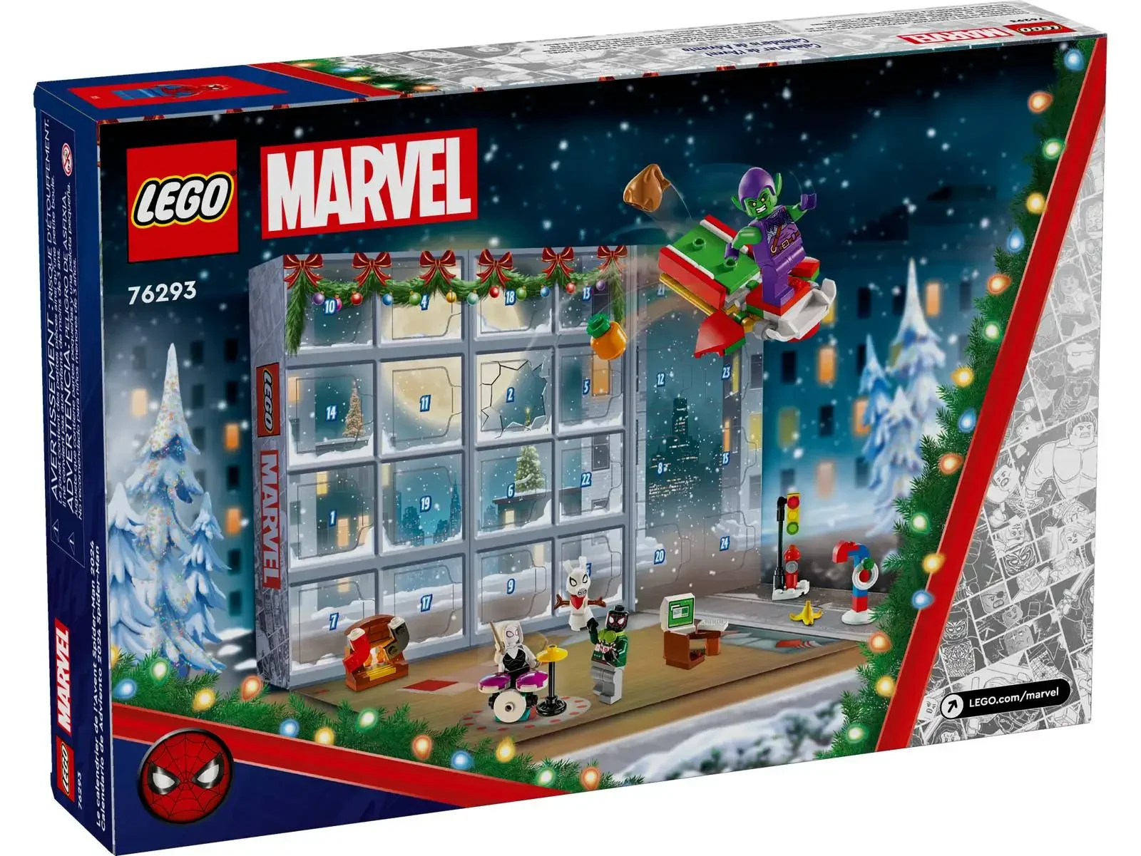 Calendário do Adianto MARVEL Lego Spider-Man 2024: O Presente Perfeito para  Crianças que Amam Heróis?, image size:1600x1201