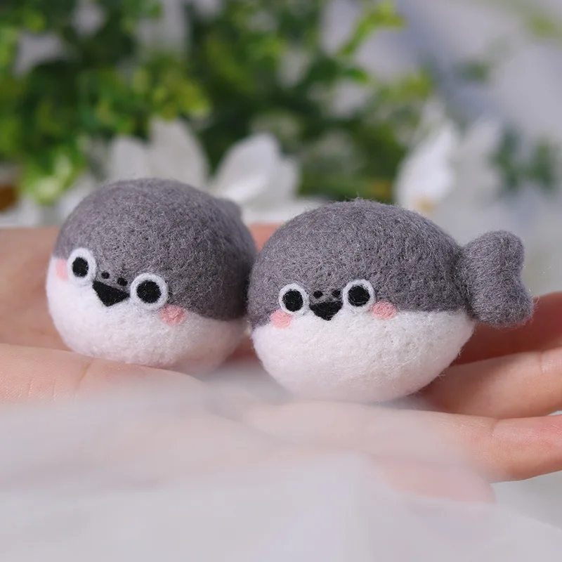Cute Animal Capybara Non-finish Wool Felting Material for DIY Doll Pendant Gifts Animal Handmade Arts Crafts 1PC Wool Felting Kit wool felting kit