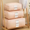Foldable Clothes Storage Bag Non-Woven Clothing Organizer Pillow Quilt Dustproof Blanket Wardrobe Closet Organizer Sorting Box 3