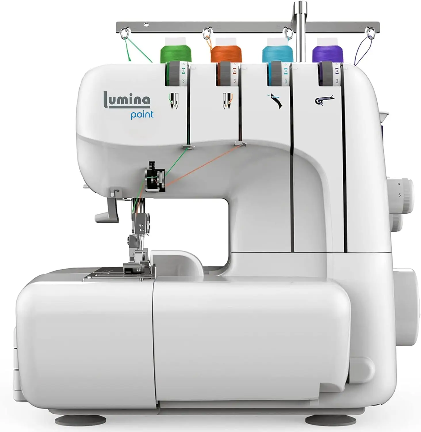 

Lumina Point швейный оверлок Machine, сильная 2/3/4 Serger Thread, швейная машина для взрослых, металлический каркас Overlocker