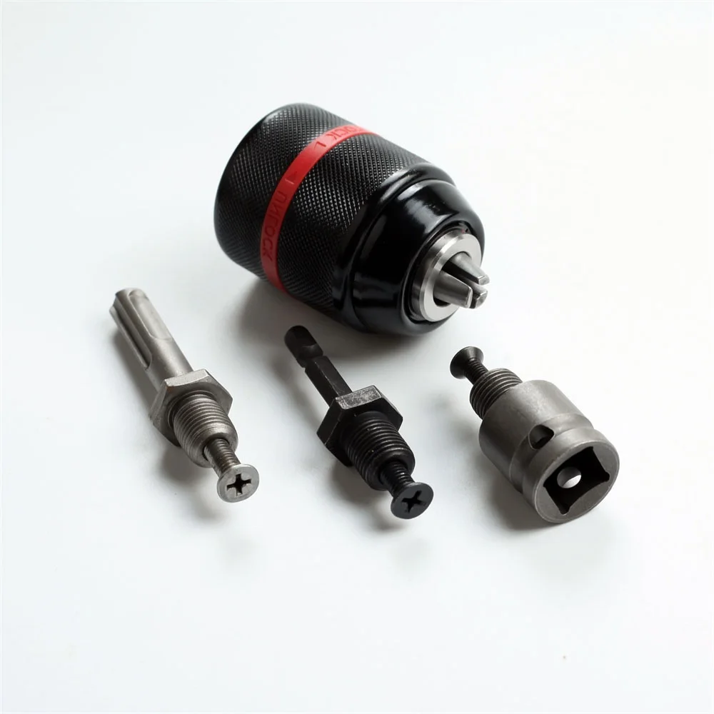 1220UNF213mmKeylessMetalDrillChuckQuickChangeAdapterSDSPlus