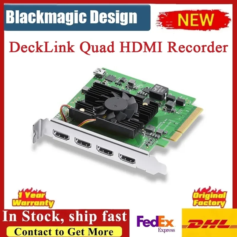 Blackmagic Design DeckLink Quad HDMI Recorder Capture Card