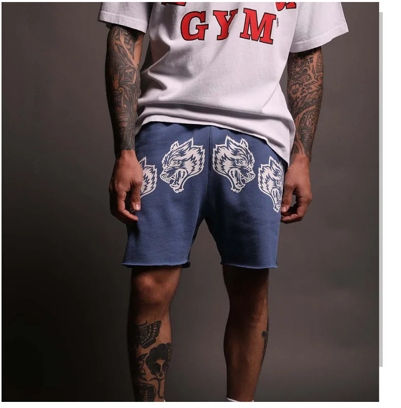 2024 Summer New Men's Shorts Cotton Casual Bodybuilding Sports Shorts Jogger Gym training Running Fitness Man Shorts 5