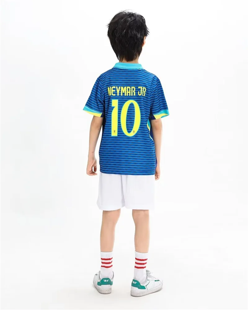 adult children's clothing set Football sport Uniforms boy girl Brazilian Fans Jersey Training wear games kits Leisure shirt