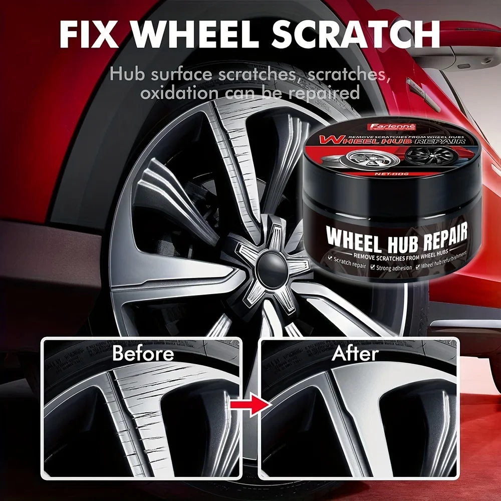 Universal Wheel Hub Repair Paste-Automobile Tire Detail Restoration and Deep Conditioning No Residue. wheel rim repair paste,wheel hub paste