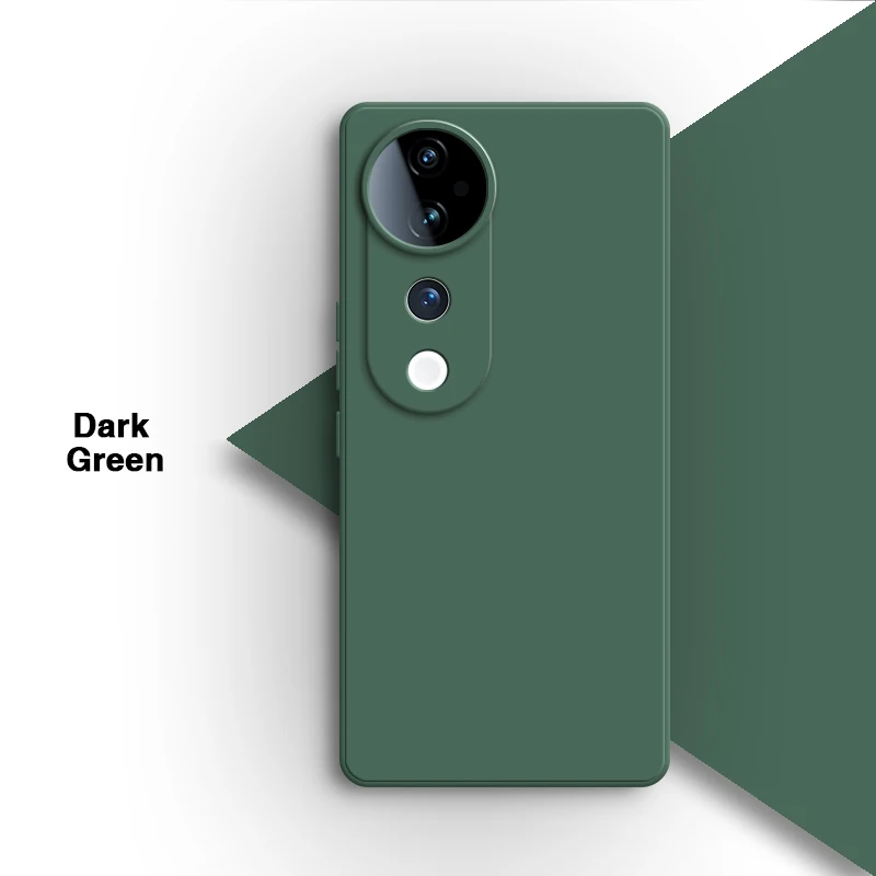 Elegant Liquid Silicone Protective Phone Case - Soft, Classic Design with Camera Protection