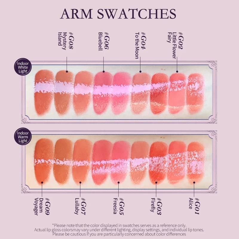 Flower Knows Midsummer Fairytales Collection Lip Gloss Moisturizing Liquid Lipstick 5ml Makeup