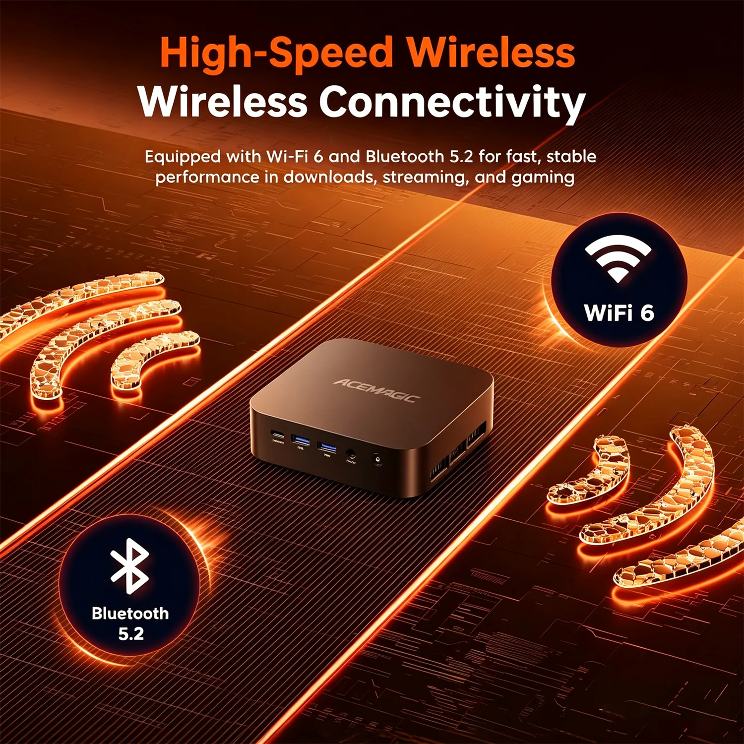 ACEMAGIC M1 Mini PC AMD Ryzen 7 7735HS 24GB LPDDR5 1TB PCle SSD Mini Computers (8C/16T, Tot 4.7GHz), Desktop Met Windows 11 Pro - Wifi 6 - BT5.2 - Type-C