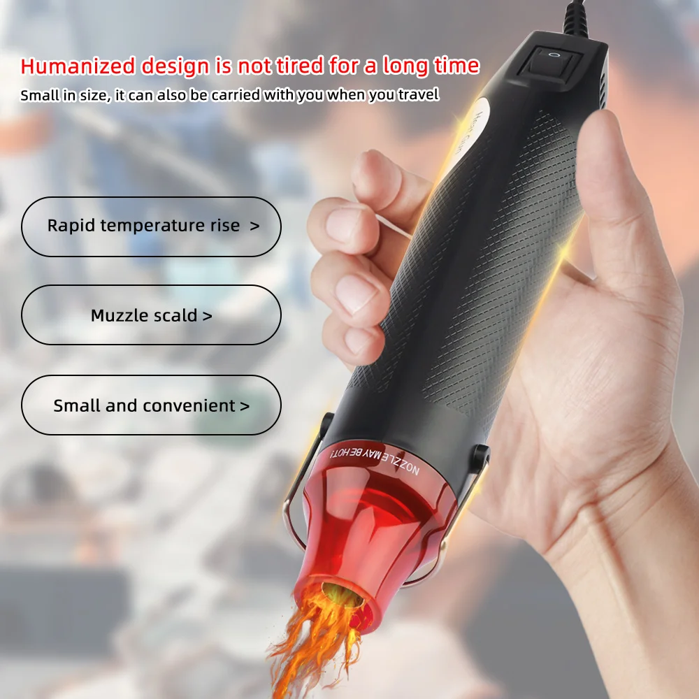 300W Hot Air Heat Gun Electric Power Temperature Blower Mini Tool Kit for  DIY Shrink Tubing Soldering Wrap Plastic Rubber Stamp - AliExpress