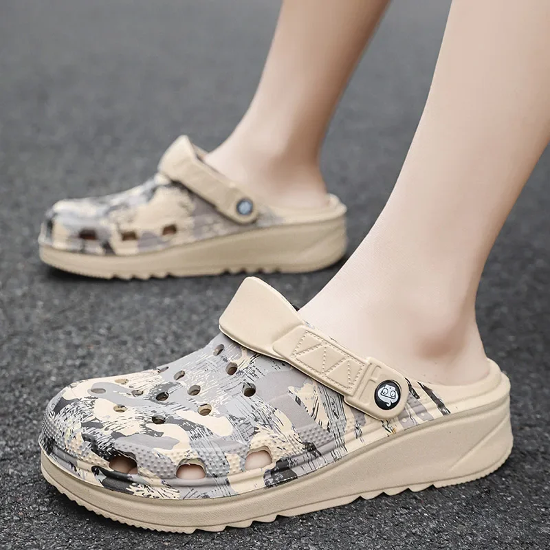 2024-New-Fashion-Sandals-Men-Clogs-Slippers-Soft-Bottom-Beach-Sandals ...