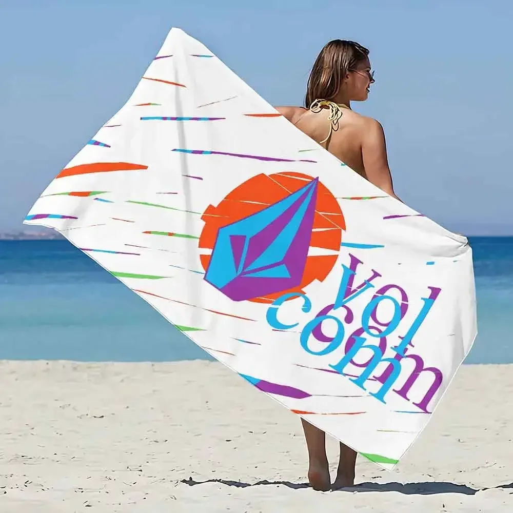 Volcom Beach Towel Microfiber Sand Free Quick Dry Soft Sandproof Pool Towels Gift for Women Travel Gym Shower Camping 6